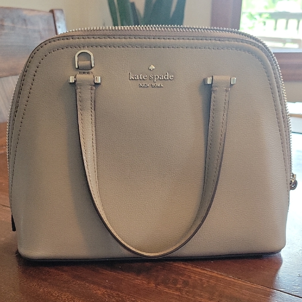 Kate Spade Gray Leather Crossbody Or Handbag
